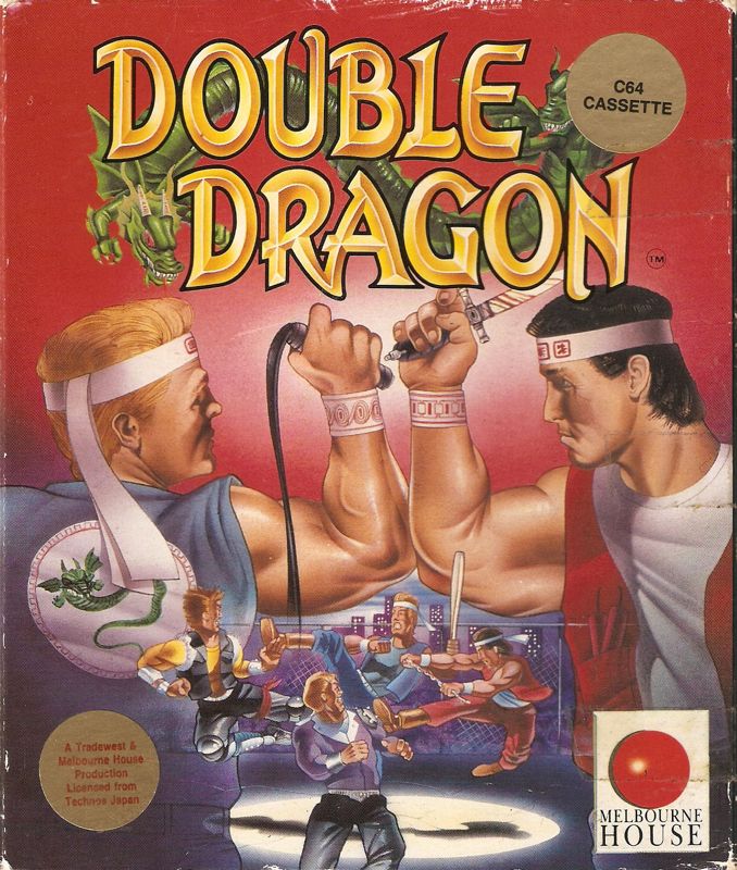 Double Dragon box art for Atari 7800